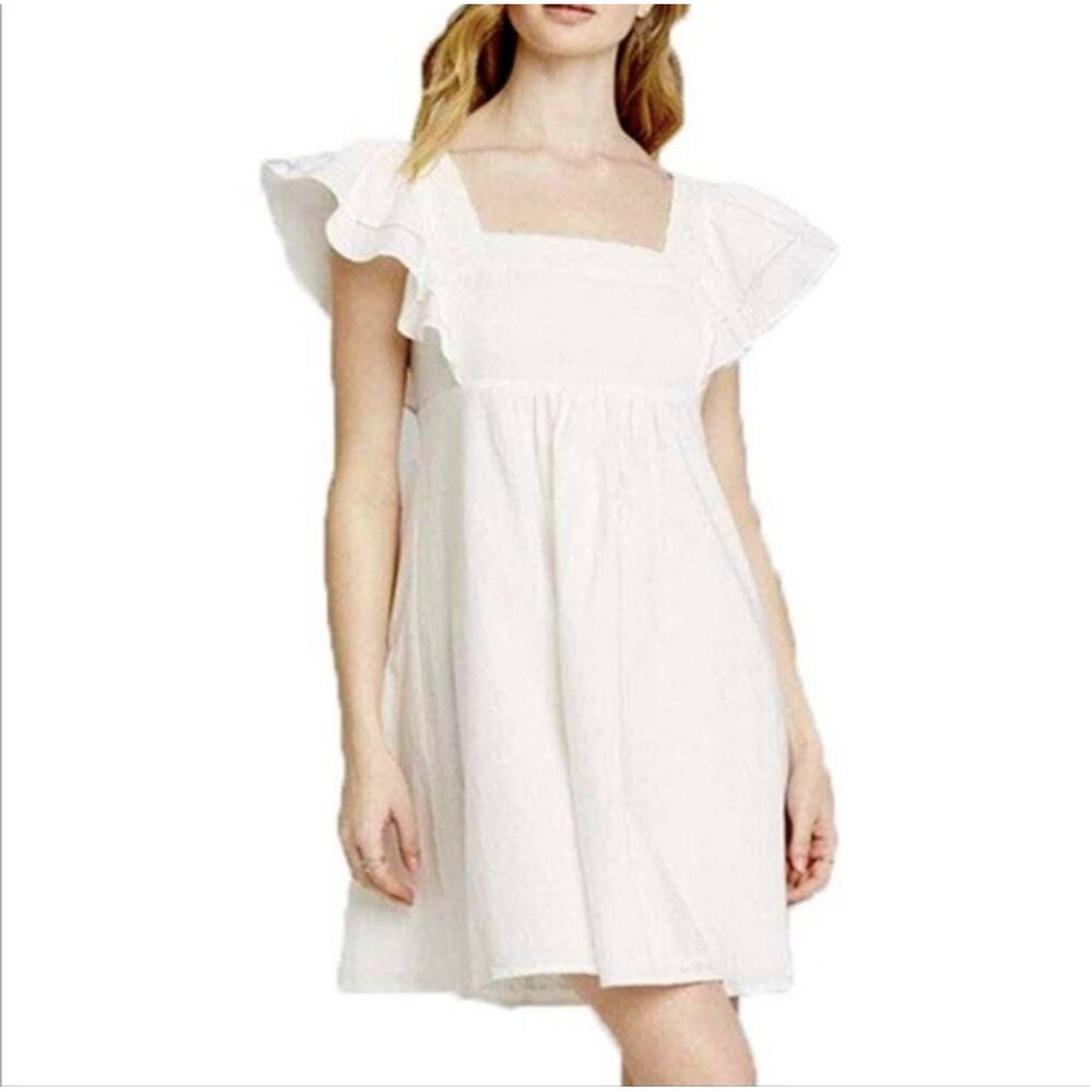 Wild fable white dress Sz. XS NWT 100% cotton